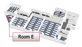 イオンコンパス東京八重洲会議室 room E フロア平面図